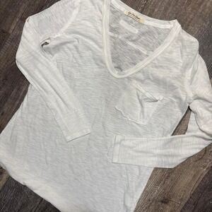 We the free NWOT White‎ long sleeve top size small